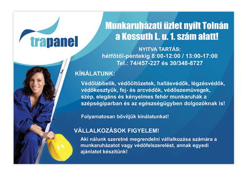 munkaruházati szórólap