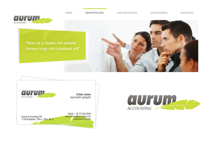 Könyvelő arculattervezés