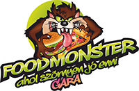 Rajzfilmfigurás büfé logótervezés