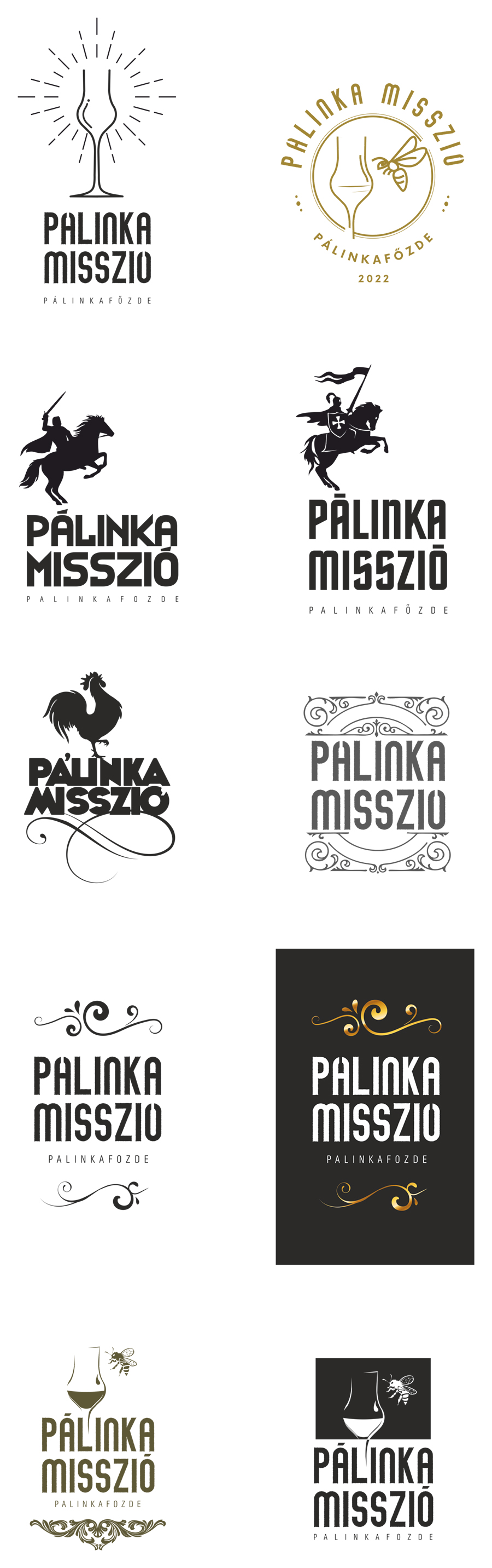 Kreativ logo variációk